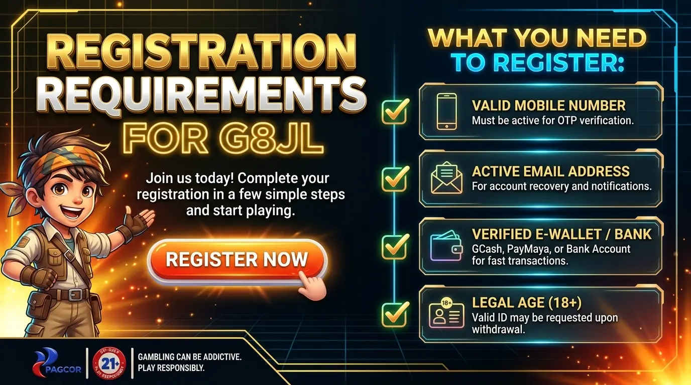 Registration Requirements for G8JL